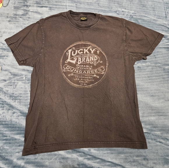 Vintage Lucky Brand Mens Short Sleeve Tee! - Picture 1 of 4